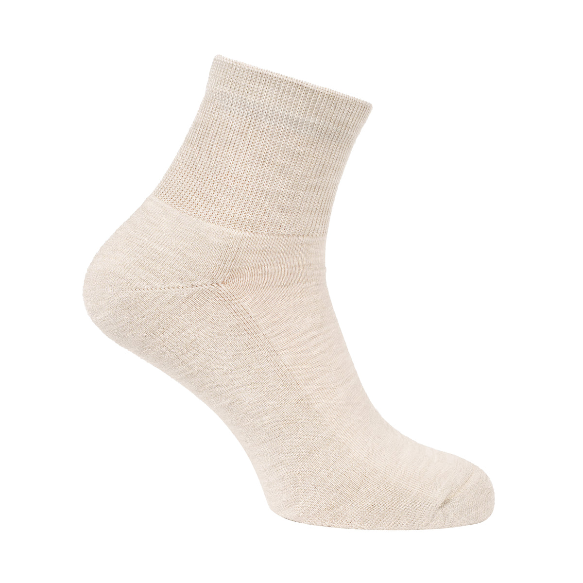 Diabetikersocken aus Merinowolle mit niedrigem Bündchen
